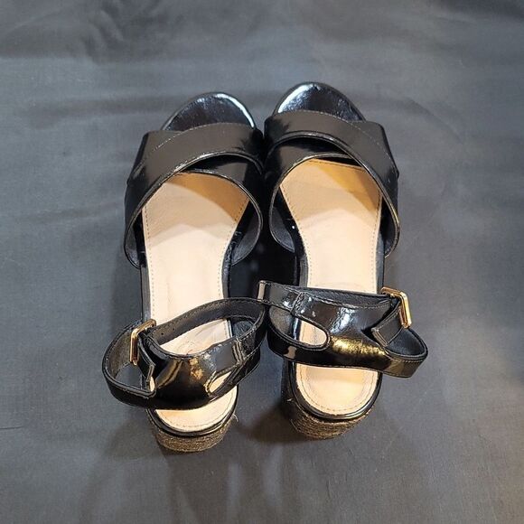 BKS CRISS-CROSS ESPADRILLE WEDGE PLATFORM SANDAL - Picture 6 of 15